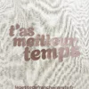 Tote-bag violet métalisé, artisanal en coton naturel certifié Oeko-Tex, fabriqué en Franche-Comté avec l'expression "T'as meilleur temps", sac écologique et original.