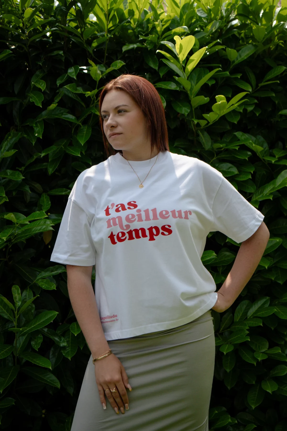 T-shirt modèle Rose