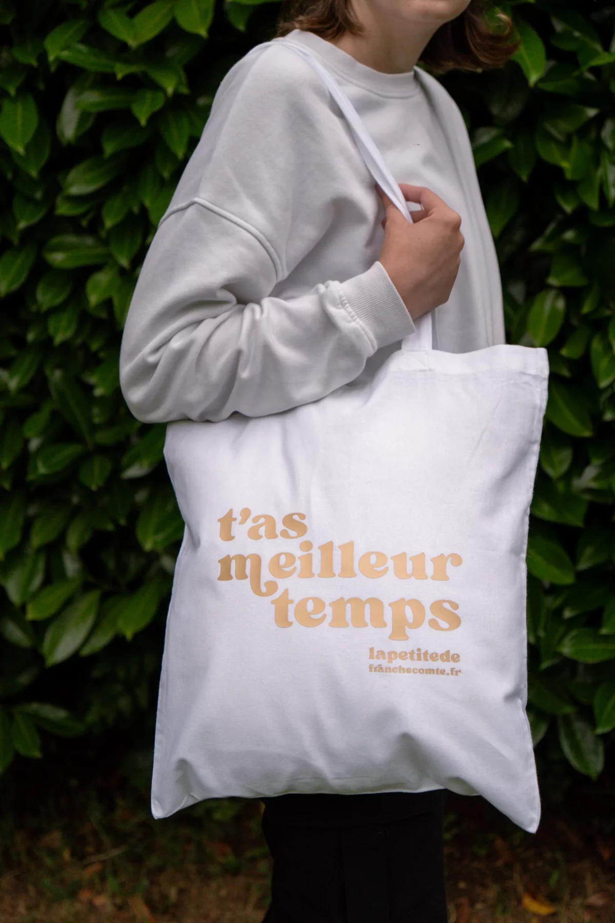 Tote-Bag Blanc Doré