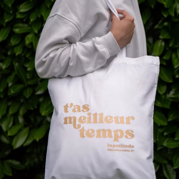 Tote-Bag Blanc Doré