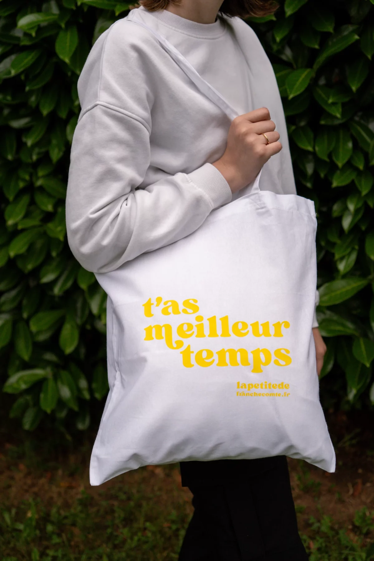 Tote-bag Blanc Jaune