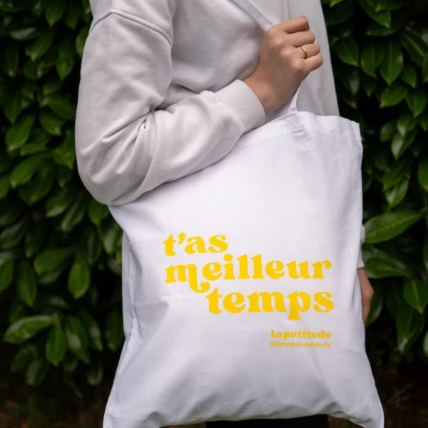 Tote-bag Blanc Jaune
