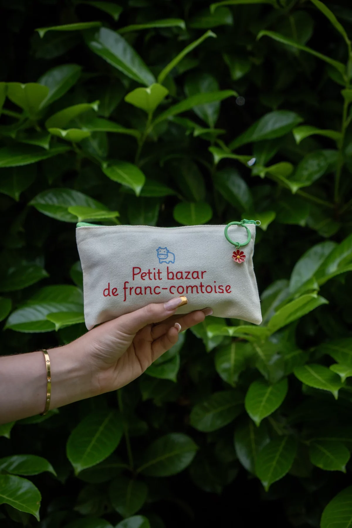 Pochette vert, bleu & rose Petit Bazar
