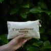 Pochette Beige & Doré Paillettes - T’as meilleur temps