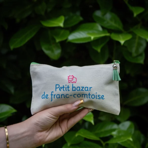 Pochette vert bleu rose Petit Bazar