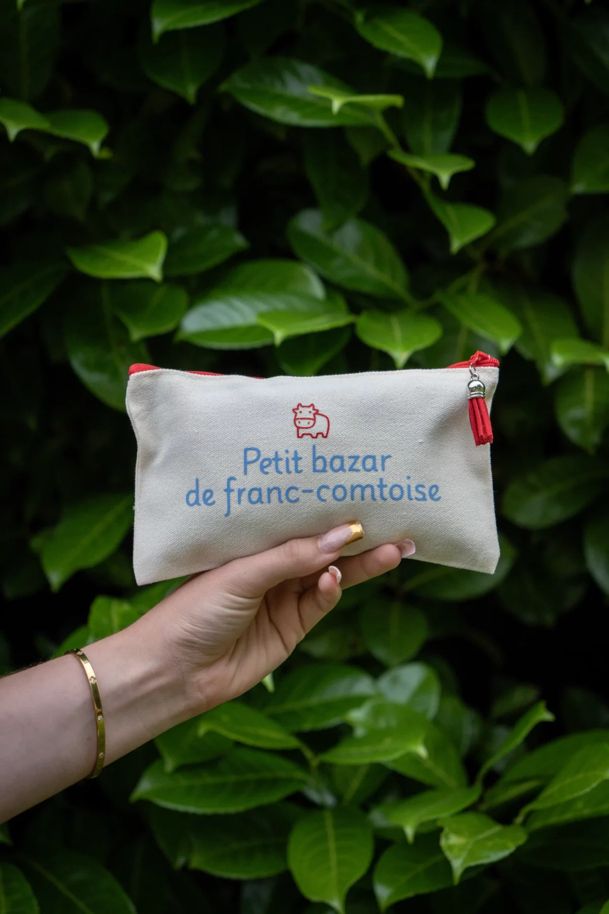 Pochette rouge & bleu Petit Bazar
